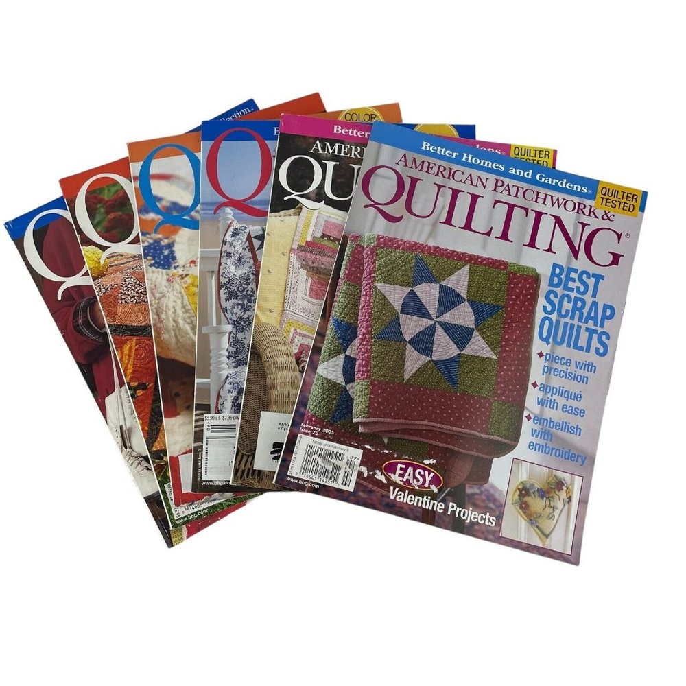 Better‎ Homes & Gardens American Patchwork & Quilting Magazines Full Year 2005